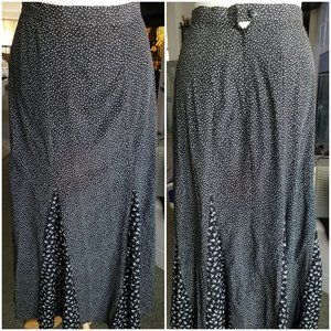 Vintage 90's Judy's long Godet Skirt Womens 9 (Not Juniors)  Bx2